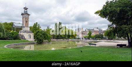 George Brassens parco pubblico a Parigi Foto Stock