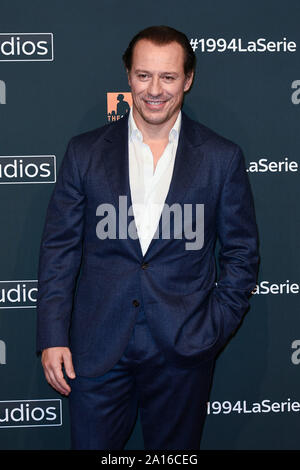 Italia, Roma, 24 settembre, 2019 : attore italiano Stefano Accorsi assiste il photocall di Sky Tv serie '1994 " Foto © Fabio Mazzarella/Sintesi/Alamy Foto Stock