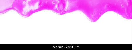 Telaio con neon sostanza viola che scorre verso il basso Foto Stock