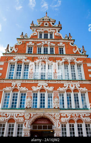 Il sindaco Hintze House al Vecchio Porto di Hanse, Stade, Bassa Sassonia, Germania, Europa Foto Stock