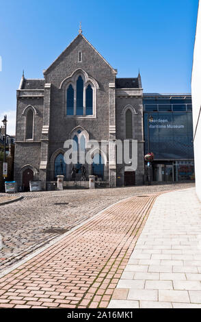 Dh Shiprow Museo Marittimo di Aberdeen Musei esterno dell'edificio in Scozia Foto Stock