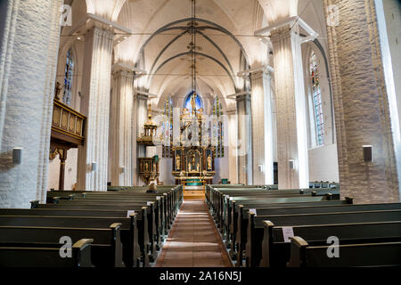 Vista interna, St Wilhadi-Church, Stade, Bassa Sassonia, Germania, Europa Foto Stock