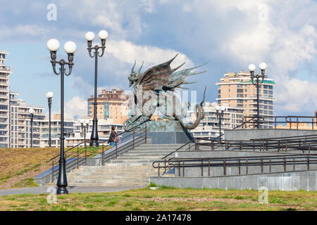 KAZAN, Russia - 15 settembre 2019: Famiglia di Kazan centro nella città di Kazan del Tatarstan. Foto Stock