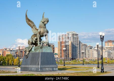 KAZAN, Russia - 15 settembre 2019: Famiglia di Kazan centro nella città di Kazan del Tatarstan. Foto Stock