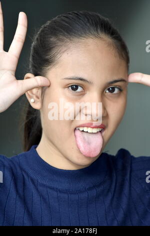 Un insano carino Filipina persona Foto Stock