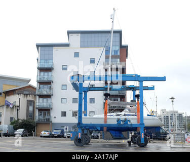 Settembre 2019 - Portishead Marina, Regno Unito Foto Stock