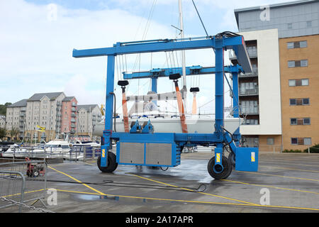 Settembre 2019 - Portishead Marina, Regno Unito Foto Stock