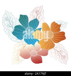 Modello di progetto per la carta da parati di design. Vettore modello a molla. Giungla esotica sfondo. Floral illustrazione vettoriale. Stile acquerello collezione Illustrazione Vettoriale