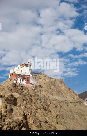 Vista Tsemo al tempio di Maitreya in Leh, Ladakh, India Foto Stock