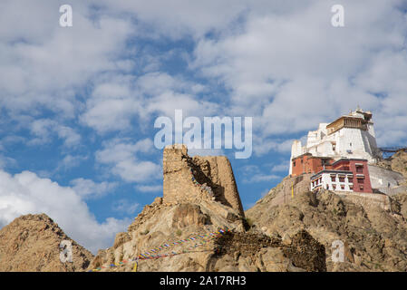 Vista Tsemo al tempio di Maitreya in Leh, Ladakh, India Foto Stock