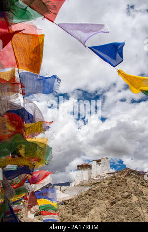 Vista Tsemo al tempio di Maitreya in Leh, Ladakh, India Foto Stock