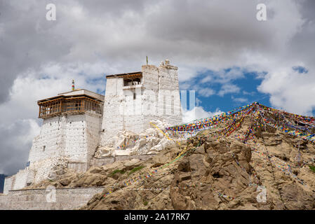 Vista Tsemo al tempio di Maitreya in Leh, Ladakh, India Foto Stock