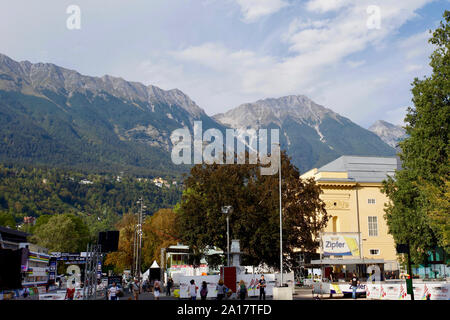 Innsbruck, Valle Inn, Tirolo, Austria. Foto Stock