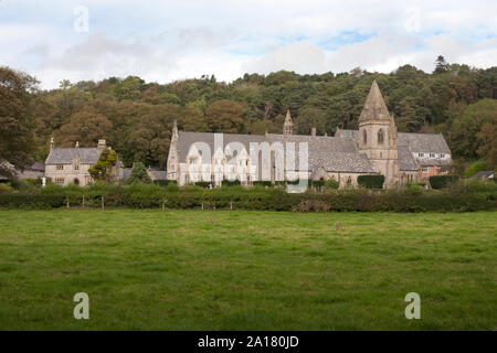 Pantasaph Convento francescano & St Davids Chiesa Eglwys Dewi Sant), Holywell, Flintshire, il Galles del Nord Foto Stock