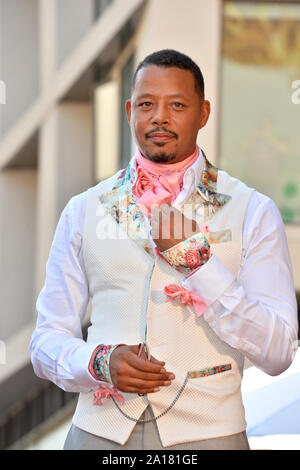 Los Angeles, Stati Uniti d'America. 24Sep, 2019. LOS ANGELES, Stati Uniti d'America. 24 settembre 2019: Terrence Howard a Hollywood Walk of Fame Star Cerimonia per attore Terrence Howard. Credito Foto: Paul Smith/Alamy Live News Foto Stock