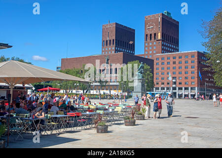Municipio di Oslo Foto Stock