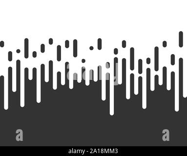 Halftone pattern di transizione dello sfondo. Irregolari linee arrotondate. Illustrazione Vettoriale. Illustrazione Vettoriale