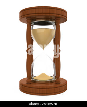 Clessidra isolato Foto Stock