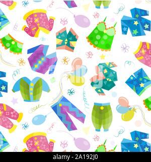 Pigiama Party sleepover seamless pattern, pigiama party sleepover pattern senza giunture Illustrazione Vettoriale