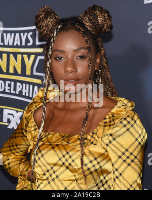 Settembre 24, 2019, Hollywood, California, Stati Uniti d'America: Imani Hakim assiste FX's Premiere di ''eâ€™s sempre il sole a Philadelphia' stagione 14. (Credito Immagine: © Billy Bennight/ZUMA filo) Foto Stock