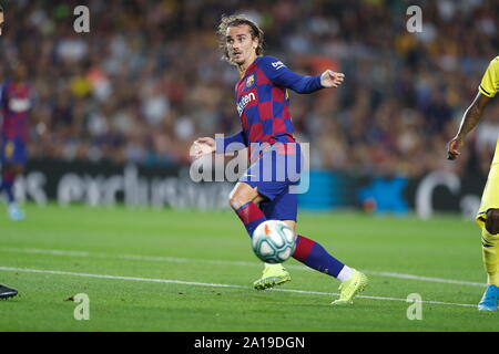 Antoine Griezmann (Barcellona), Settembre 24, 2019 - Calcio : spagnolo "La Liga Santander' match tra FC Barcelona 2-1 Villarreal CF al Camp Nou a Barcellona, Spagna. (Foto di Mutsu Kawamori/AFLO) Foto Stock