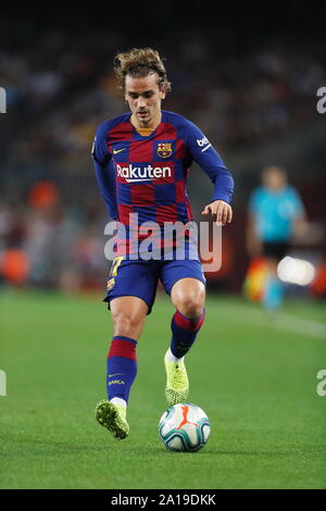 Antoine Griezmann (Barcellona), Settembre 24, 2019 - Calcio : spagnolo "La Liga Santander' match tra FC Barcelona 2-1 Villarreal CF al Camp Nou a Barcellona, Spagna. (Foto di Mutsu Kawamori/AFLO) Foto Stock