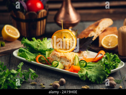 La Mimosa insalata di verdure Foto Stock