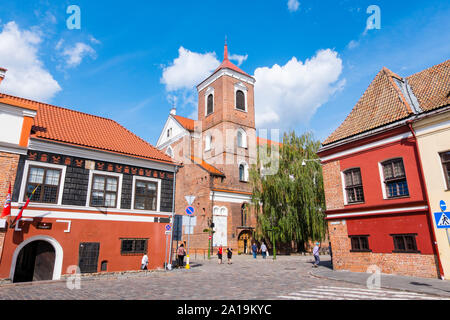 Basilica Cattedrale degli Apostoli San Pietro e San Paolo di Kaunas, Vilniaus gatve, città vecchia, Kaunas, Lituania Foto Stock