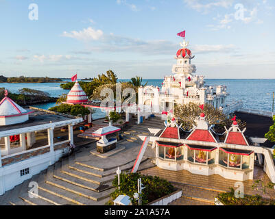 Sagar Shiv Mandir Hindu Temple sull'Isola Mauritius Foto Stock