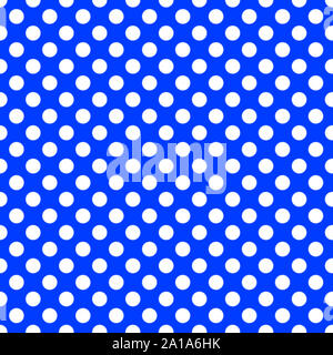 Modello senza giunture di poi, dot, pattern, sfondo bianco, griglia, blu, senza cuciture, poi, stampa ripetendo gingham artigianato abbigliamento plaid tessuto scacchiera Foto Stock