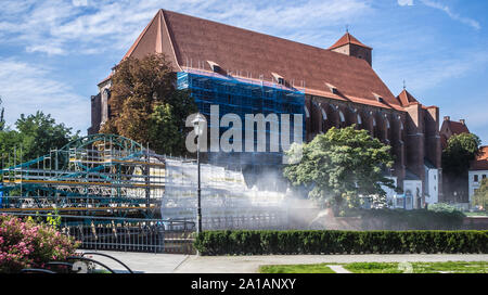 Parrocchia romano cattolica chiesa NMP sulla sabbia a Wroclaw in Polonia Foto Stock