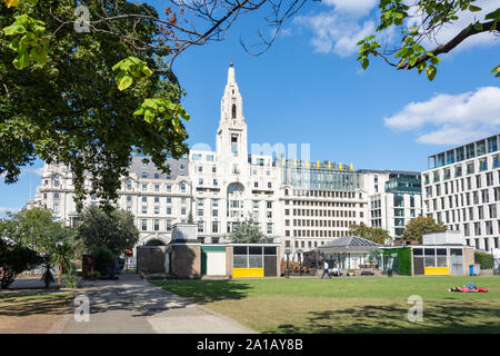 Finsbury Square Garden, Finsbury, London Borough di Islington, Greater London, England, Regno Unito Foto Stock