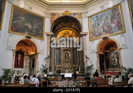 Italia, Roma, chiesa di Santa Maria della Pace Foto Stock