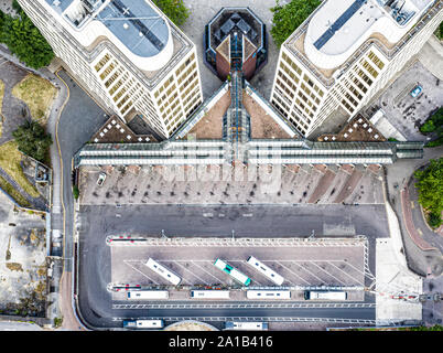 SWINDON REGNO UNITO - Luglio 14, 2019: vista aerea di Swindon Stazione degli Autobus Foto Stock