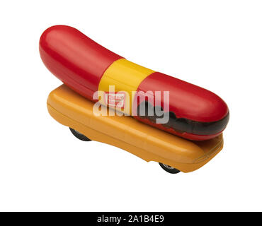 Oscar Mayer wienermobile giocattolo auto Foto Stock