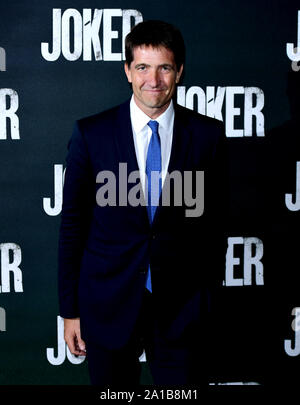 Kris Thykier partecipando a una speciale proiezione del burlone tenutosi a Cineworld, Leicester Square a Londra. Foto Stock