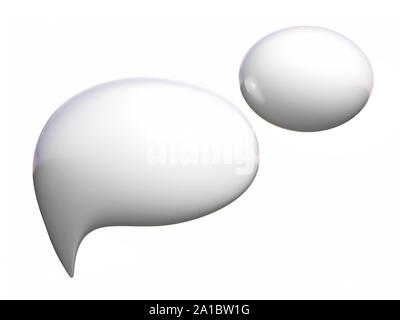 3d parlando bolla Foto Stock