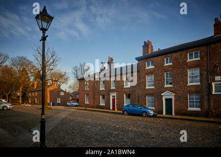 Tameside, Droylsden Fairfield Square Fairfield insediamento moravo Foto Stock