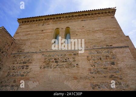 TOLEDO, Spagna -22 Giu 2019- Vista del landmark Sinagoga di El Transito, ora un Museo Sefardita si trova a Toledo, Spagna. Foto Stock