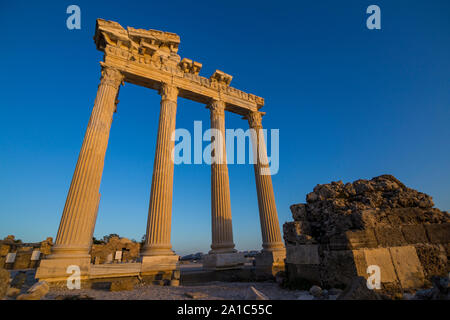 Apollon lato tempio Manavgat in Turchia Foto Stock