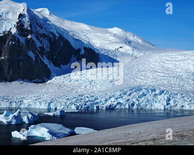 L'Antartide paesaggio isola Danco Glacier Foto Stock