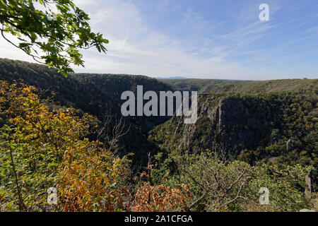 I turisti in Thale ,Harz. Foto Stock