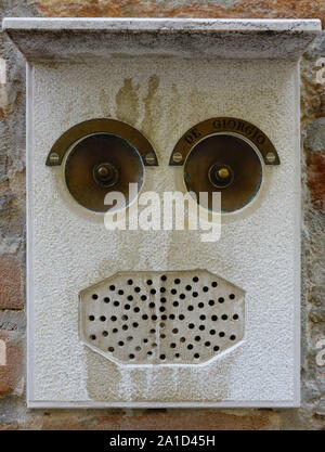 Venedig, Türklingel - Venezia, campanello Foto Stock