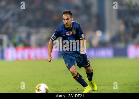 Marco Mancosu (Lecce) durante l'italiano 'Serie A' match tra Spal 1-3 Lecce a Paolo Mazza Stadium il 25 settembre 2019 a Ferrara, Italia. Credito: Maurizio Borsari/AFLO/Alamy Live News Foto Stock