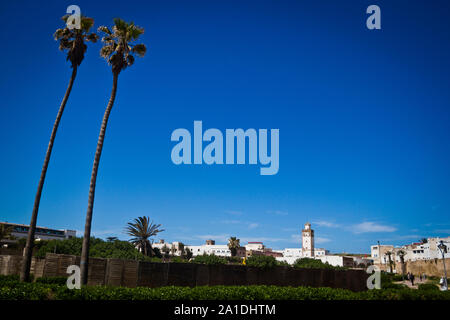 Una vista verso la medina di Essaouira, Marocco, Africa Foto Stock