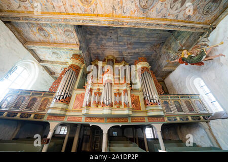 San chiesa Jacobi, Lüdingworth, Cuxhaven, Germania ed Europa Foto Stock