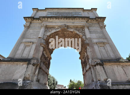 L'Arco di Tito, Roma - Italia Foto Stock