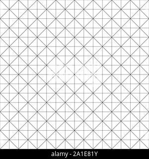 Ripetibile Seamlesly diagonal, oblique, linee inclinate grafico modello di carta. Pendenza, il disallineamento griglia, mesh. Progetto, disegno, la tracciatura di modello di carta, di consistenza Illustrazione Vettoriale