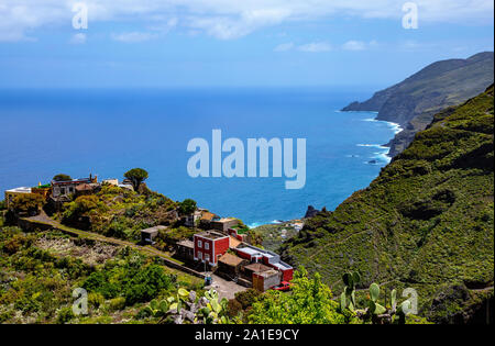 El Tablado e la costa nord, La Palma, Isole Canarie, Spagna, Europa. Foto Stock