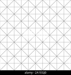 Ripetibile Seamlesly diagonal, oblique, linee inclinate grafico modello di carta. Pendenza, il disallineamento griglia, mesh. Progetto, disegno, la tracciatura di modello di carta, di consistenza Illustrazione Vettoriale
